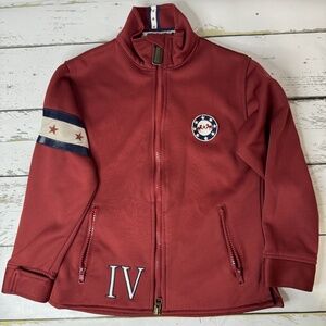 Equine Couture Jacket Youth Size Small Maroon Equestrian Full Zip Sporty Horse